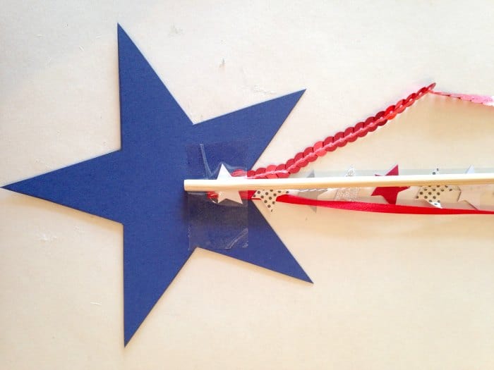 DIY Patriotic Star Wands skewer