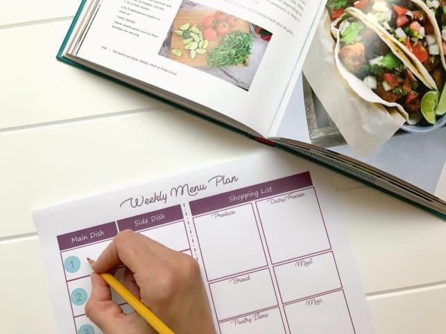 How to Easily Create a Weekly Menu Plan + FREE Printable