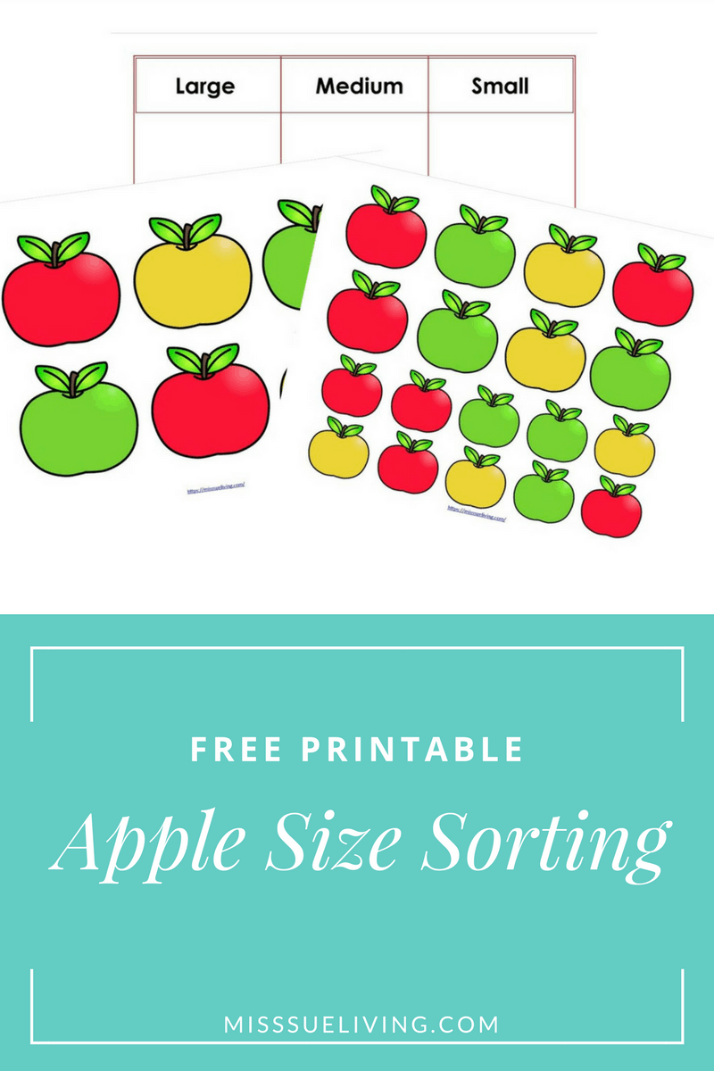 The Best Apple Themed Books For Kids, apple theme, apple books, preschool apple theme, apple unit, apple size sorting, apple printable