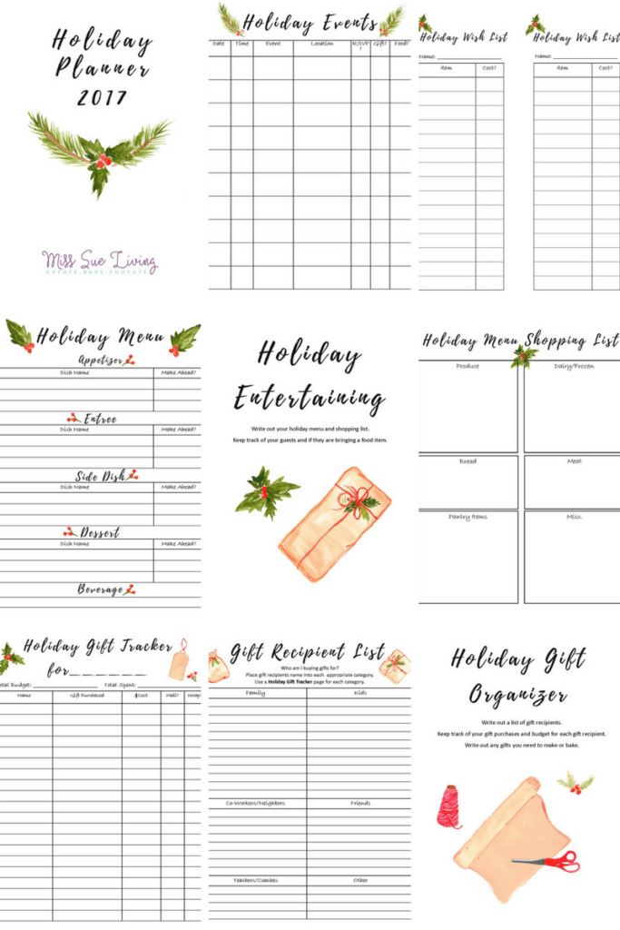 Organizing Your Best Holiday Season Ever 2017, holiday planner, christmas planner, planner printables, holiday organizer, holiday planner printables, printable holiday planner 2017, christmas planner printables 2017