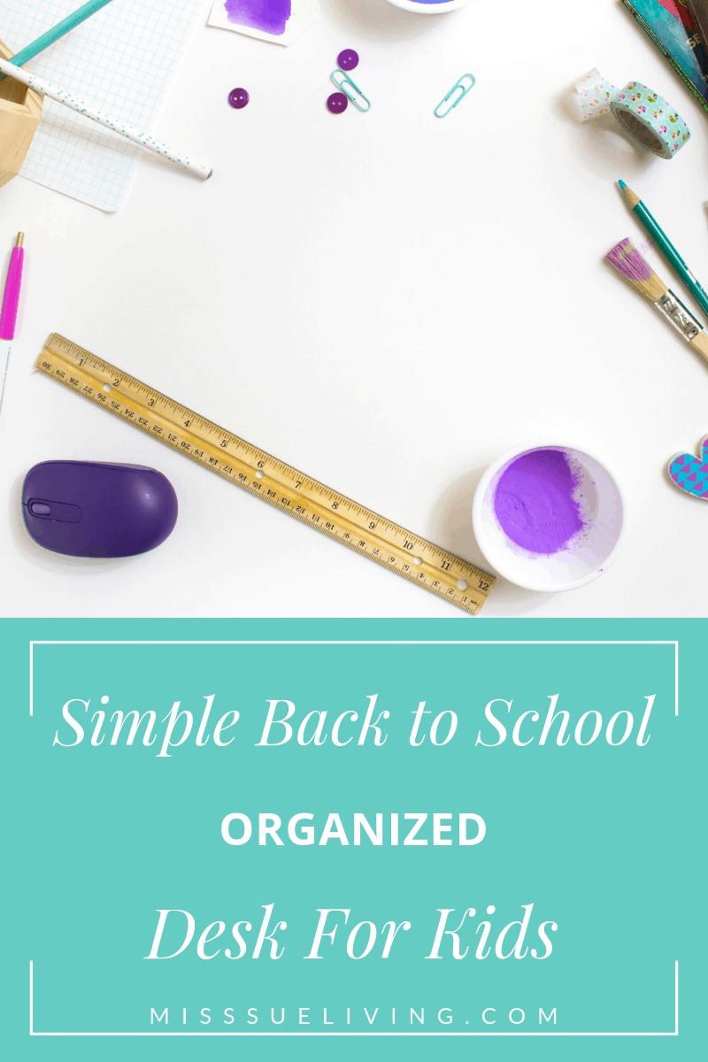 Organized Kids Desk on a Budget - Simply Organized