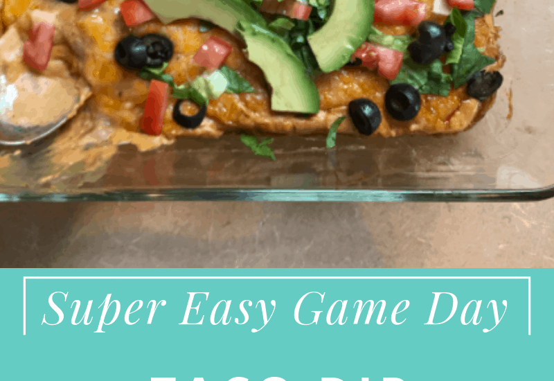 Super Easy Game Day Taco Dip With Homemade Taco Seasoning, game day taco dip, hot taco dip,taco dip, taco dip with cream cheese, best taco dip recipe, taco dip with sour cream, super bowl taco dip, taco dip easy, taco dip with refiried beans, touchdown taco dip, #tacodip #superbowlrecipes #gamedayrecipes #superbowl #gameday #touchdowntacodip