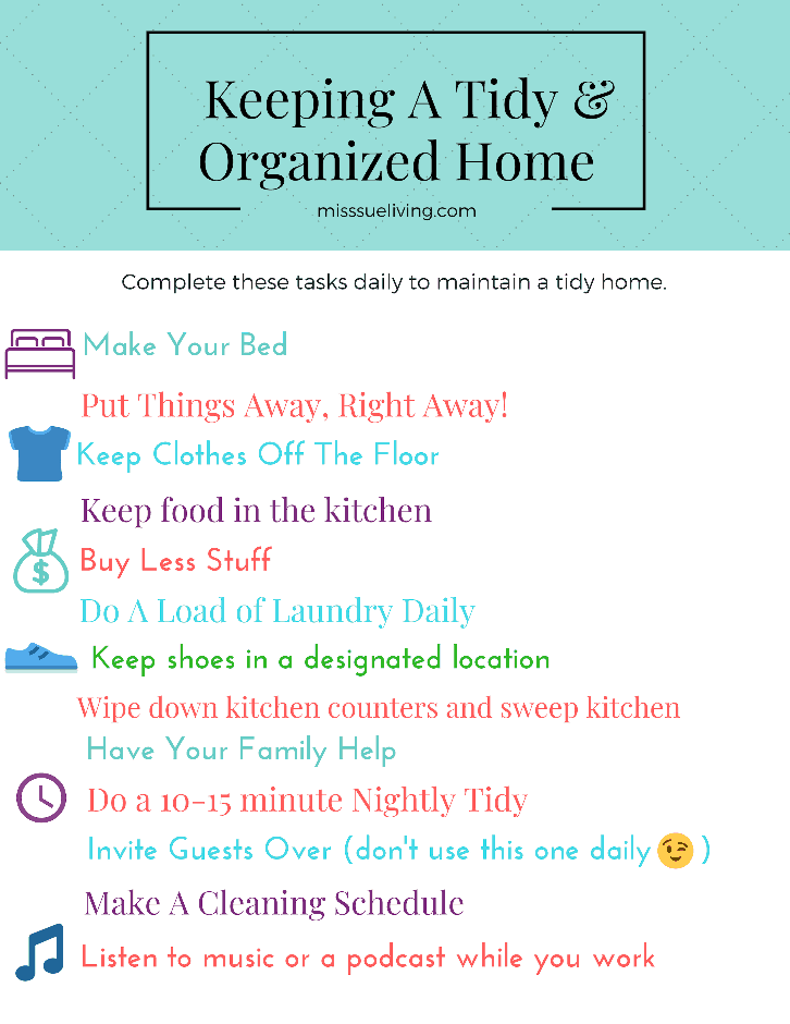 The Secret To Keeping Your Home Tidy And Organized, tidy home, clean home, organized home, keeping your home tidy, how to keep your house clean and tidy, keeping house clean, keeping your home clean #tidyhome #tidyhouse #organizedhome #tidyingup 