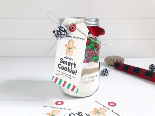 DIY Christmas Cookie Mason Jar Decoration Kit with 4 recipe options –  CanningCrafts