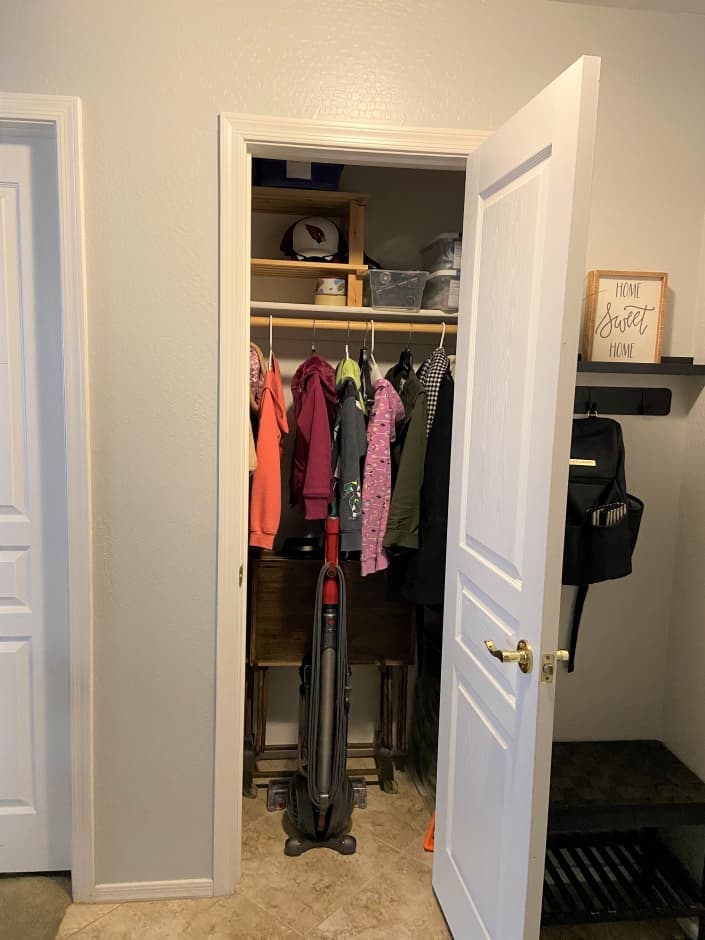 A beautiful and organized entryway closet — REBECCA & GENEVIEVE