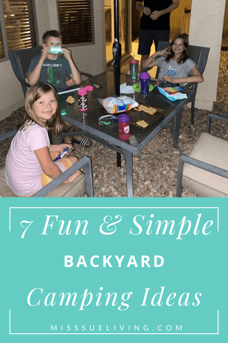 7 Fun And Simple Ways For Backyard Camping - Miss Sue Living