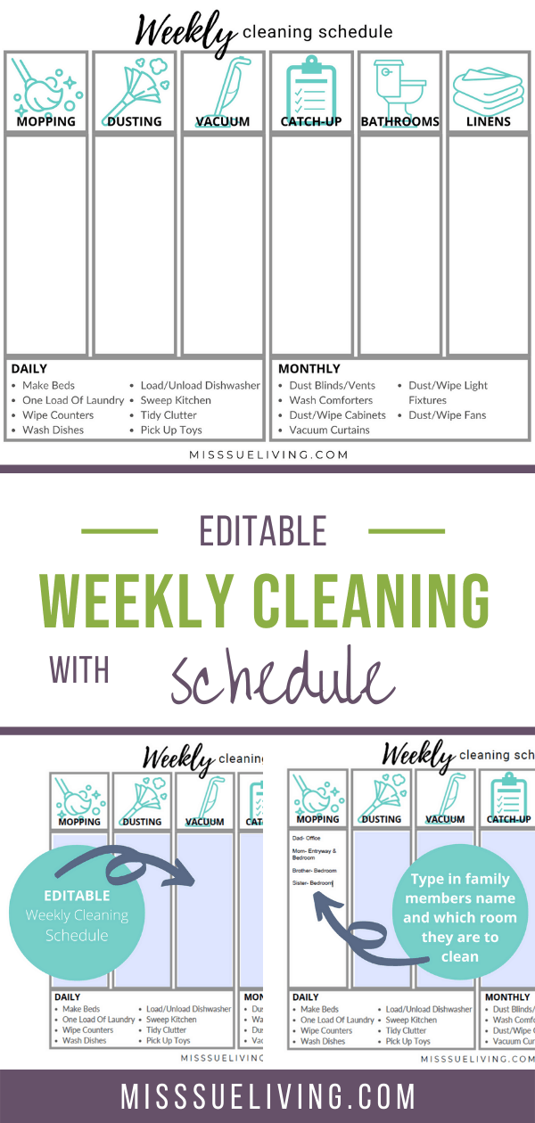 The Best Weekly Cleaning Schedule We've Tried – PureWow
